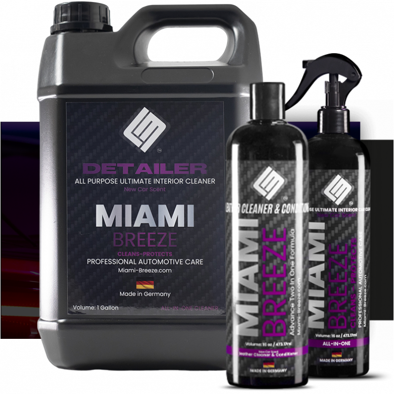 Combo: Leather Cleaner (16oz) + Cockpit Spray (16oz) + Interior Cleaner (Gallon)